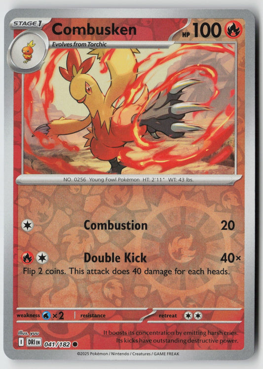 Combusken 041/182 SV10: Destined Rivals Common Reverse Holo NM Kazumasa Yasukuni