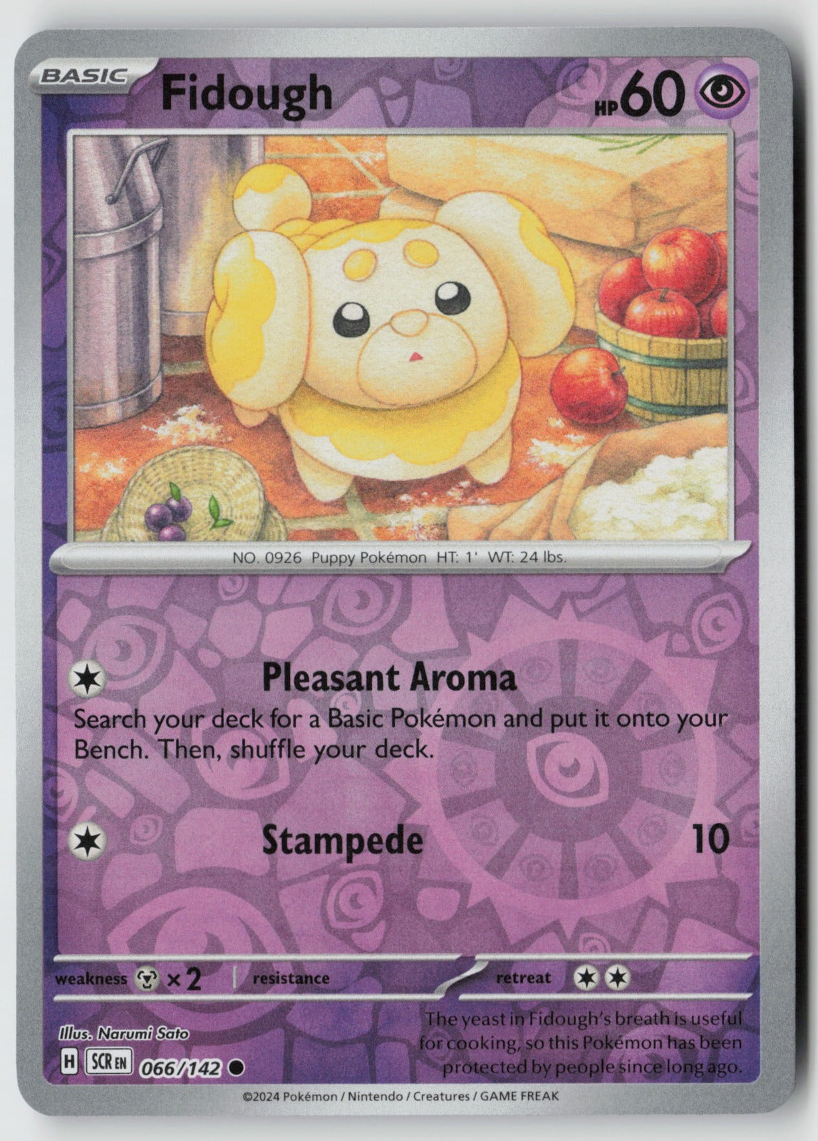 Fidough 066/142 SV07: Stellar Crown Common Reverse Holo NM Narumi Sato