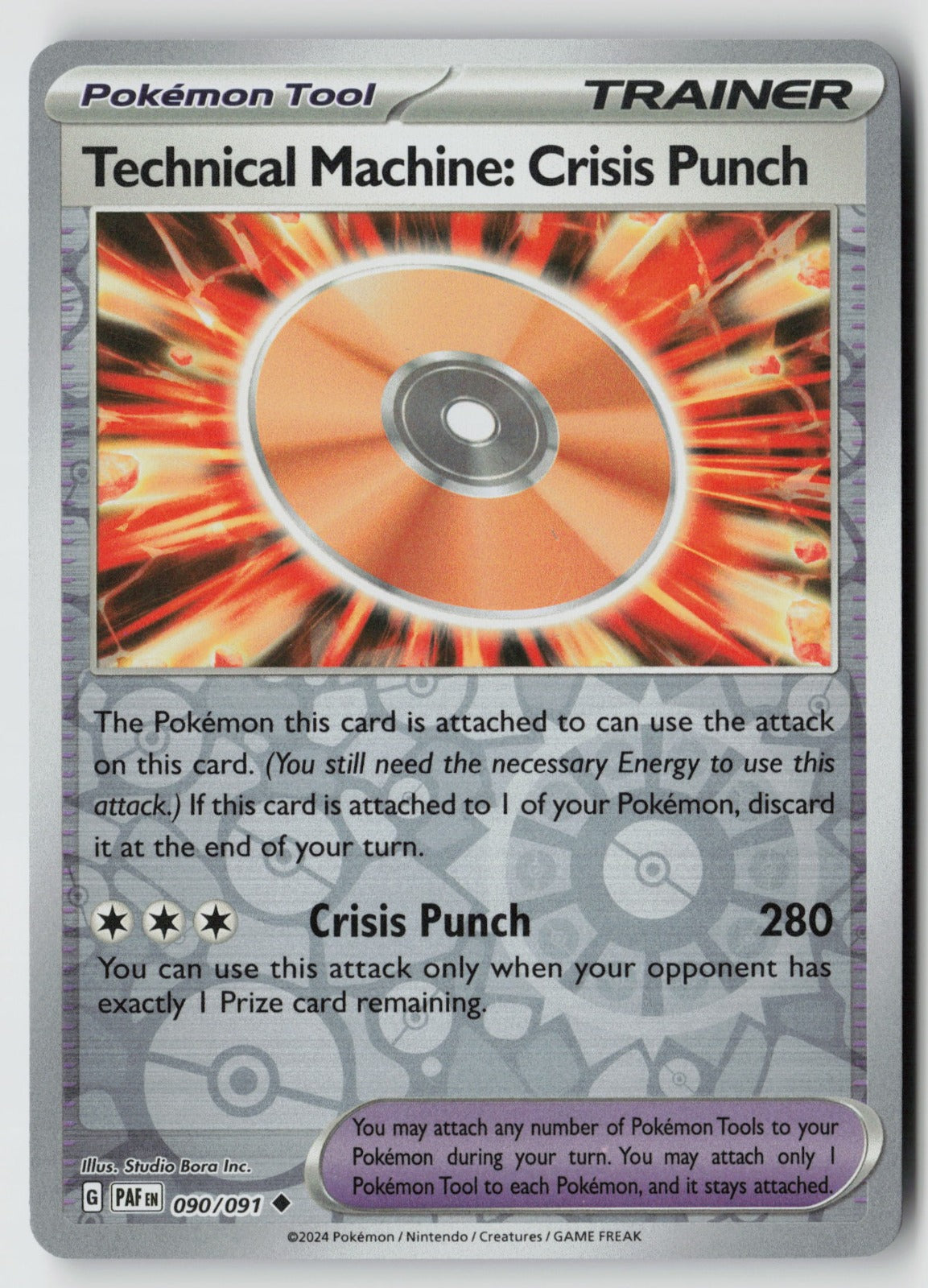 Technical Machine: Crisis Punch 090/091 SV: Paldean Fates Reverse Holo NM