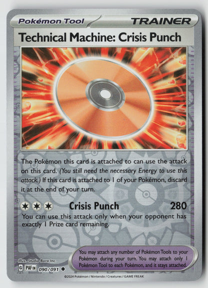 Technical Machine: Crisis Punch 090/091 SV: Paldean Fates Reverse Holo NM