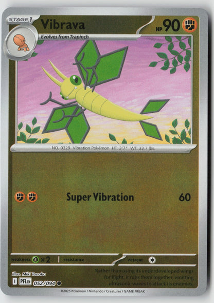 Vibrava 052/094 ME02: Phantasmal Flames Common Reverse Holo NM Miki Tanaka