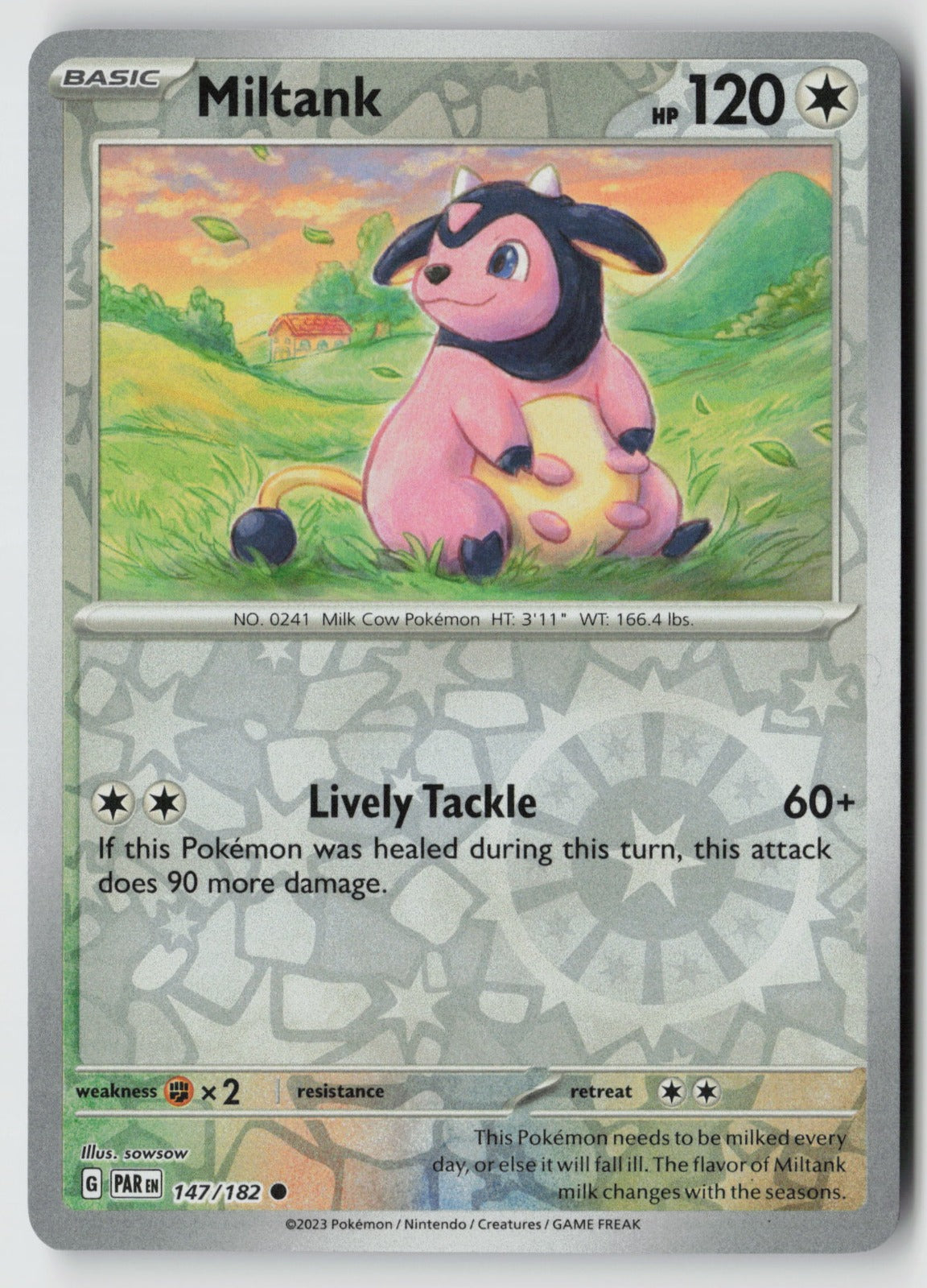 Miltank 147/182 SV04: Paradox Rift Common Reverse Holo NM sowsow