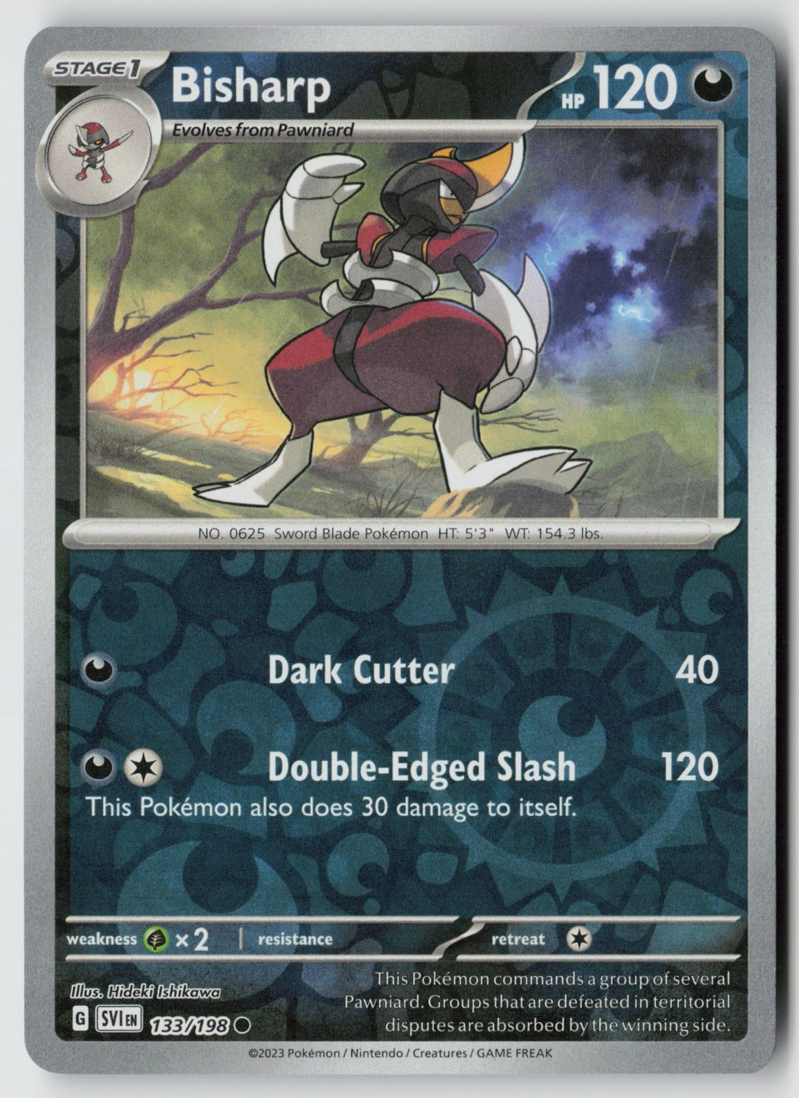 Bisharp 133/198 SV01: Scarlet & Violet Base Set Common Reverse Holo NM