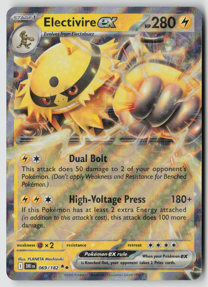 Electivire ex 069/182 SV10: Destined Rivals Double Rare Holo NM Narumi Sato