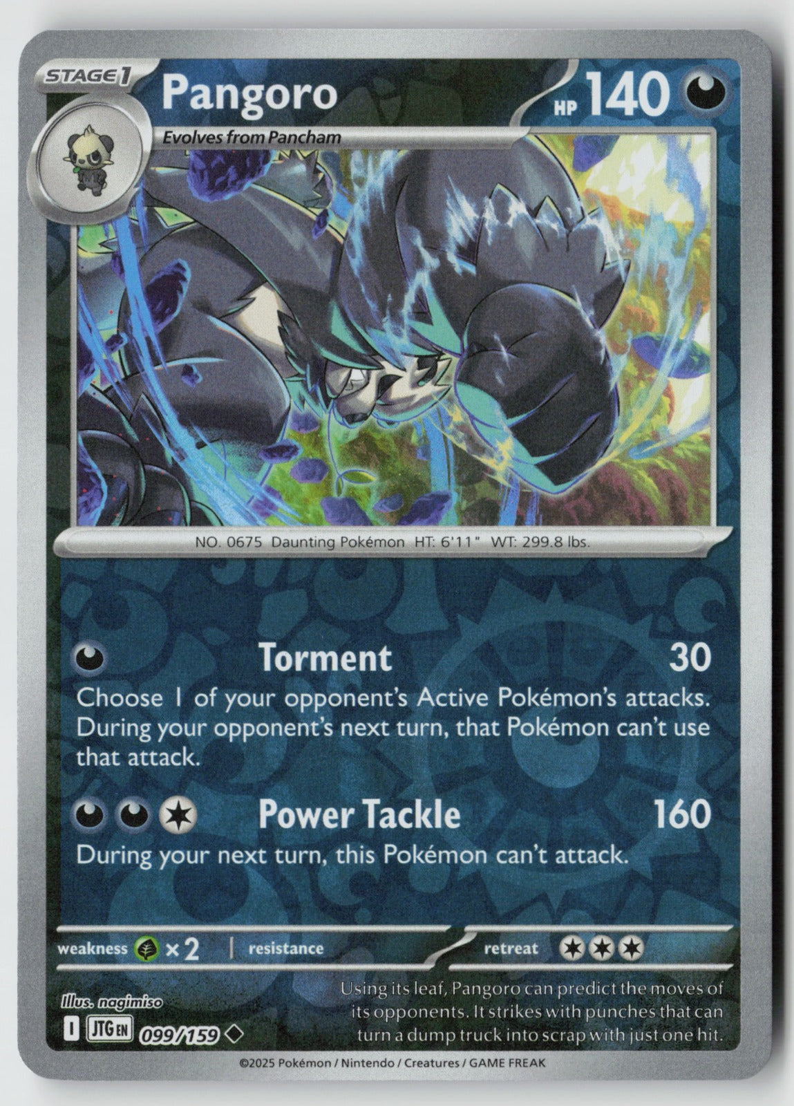 Pangoro 099/159 SV09: Journey Together Uncommon Reverse Holo NM nagimiso