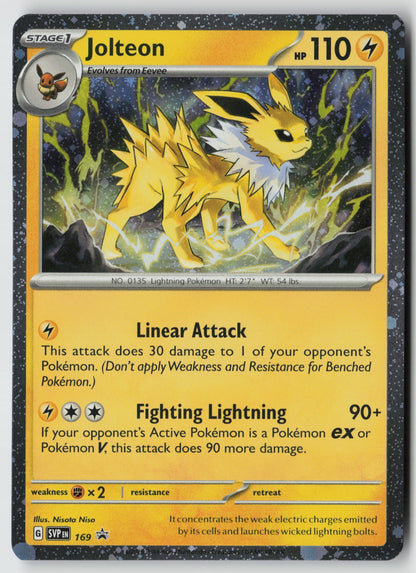 Jolteon (Cosmos Holo) 169 SV: Scarlet & Violet Promo Cards NM Nisota Niso
