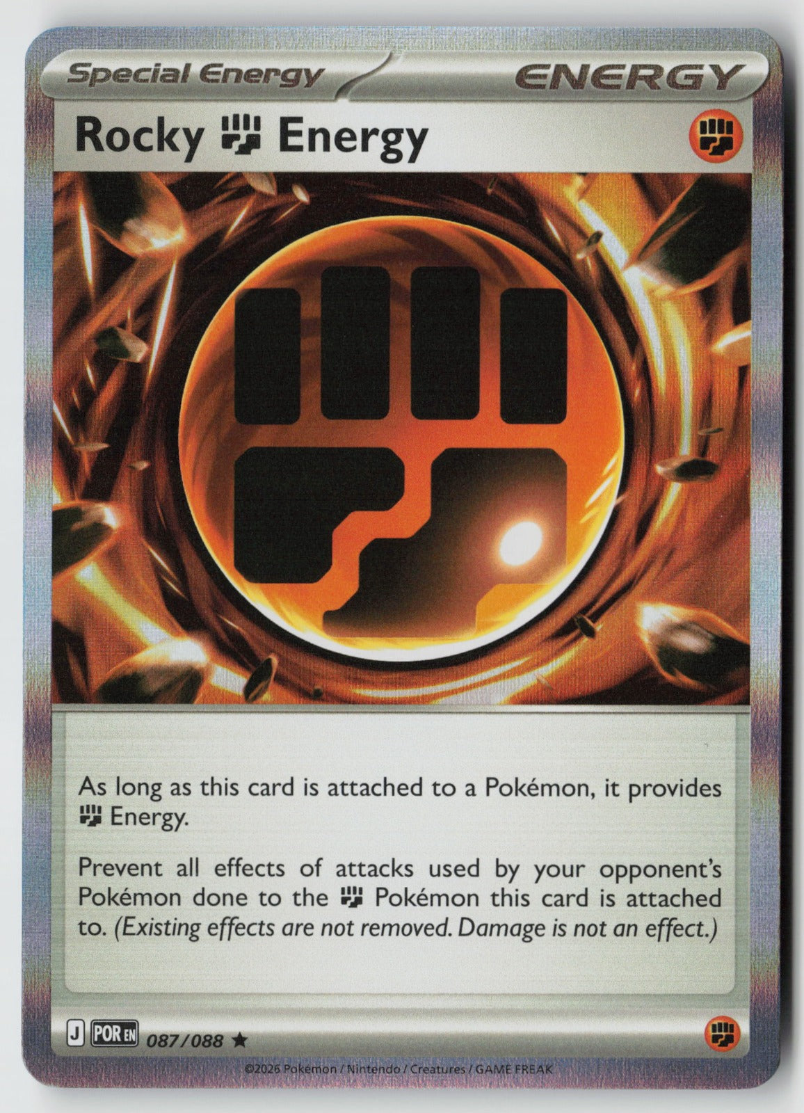 Rocky Fighting Energy 087/088 ME03: Perfect Order Rare Holo NM