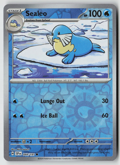 Sealeo 044/191 SV08: Surging Sparks Common Reverse Holo NM Mina Nakai