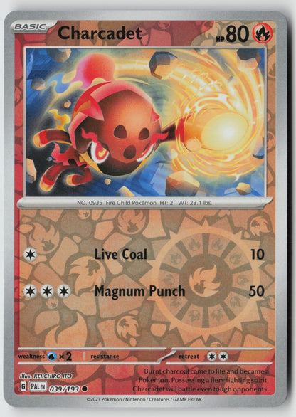 Charcadet 039/193 SV02: Paldea Evolved Common Reverse Holo NM KEIICHIRO ITO