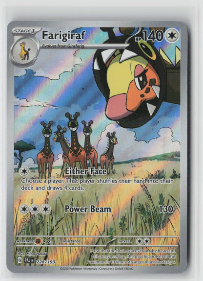 Farigiraf 228/193 SV02: Paldea Evolved Illustration Rare Holo NM Mina Nakai