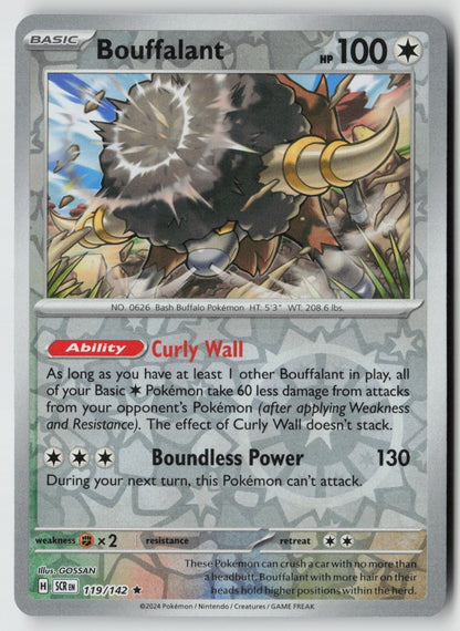 Bouffalant 119/142 SV07: Stellar Crown Rare Reverse Holo NM GOSSAN