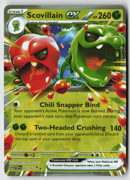 Scovillain ex 022/162 SV05: Temporal Forces Double Rare Holo NM