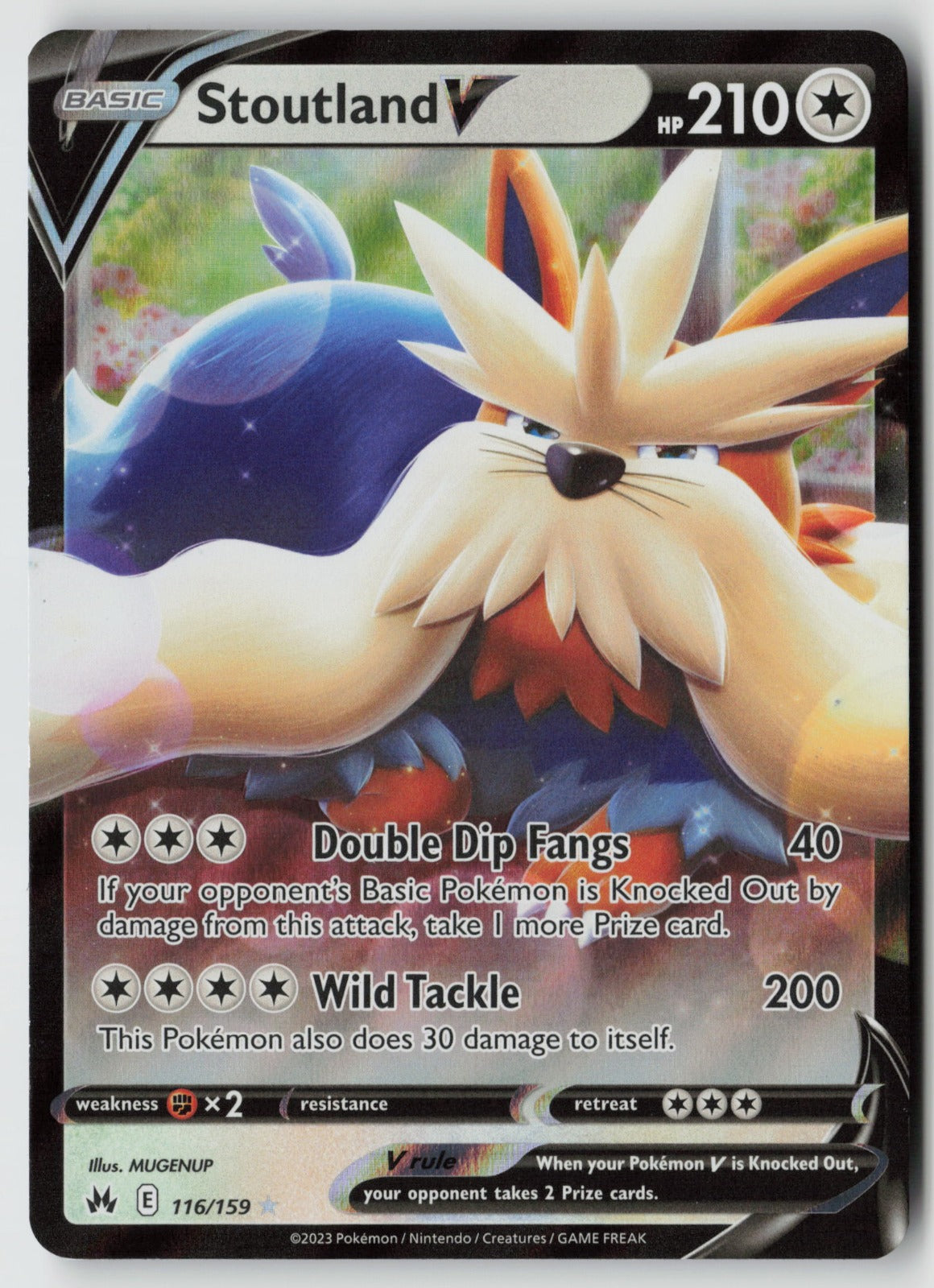 Stoutland V 116/159 SWSH: Crown Zenith Ultra Rare Holo NM MUGENUP
