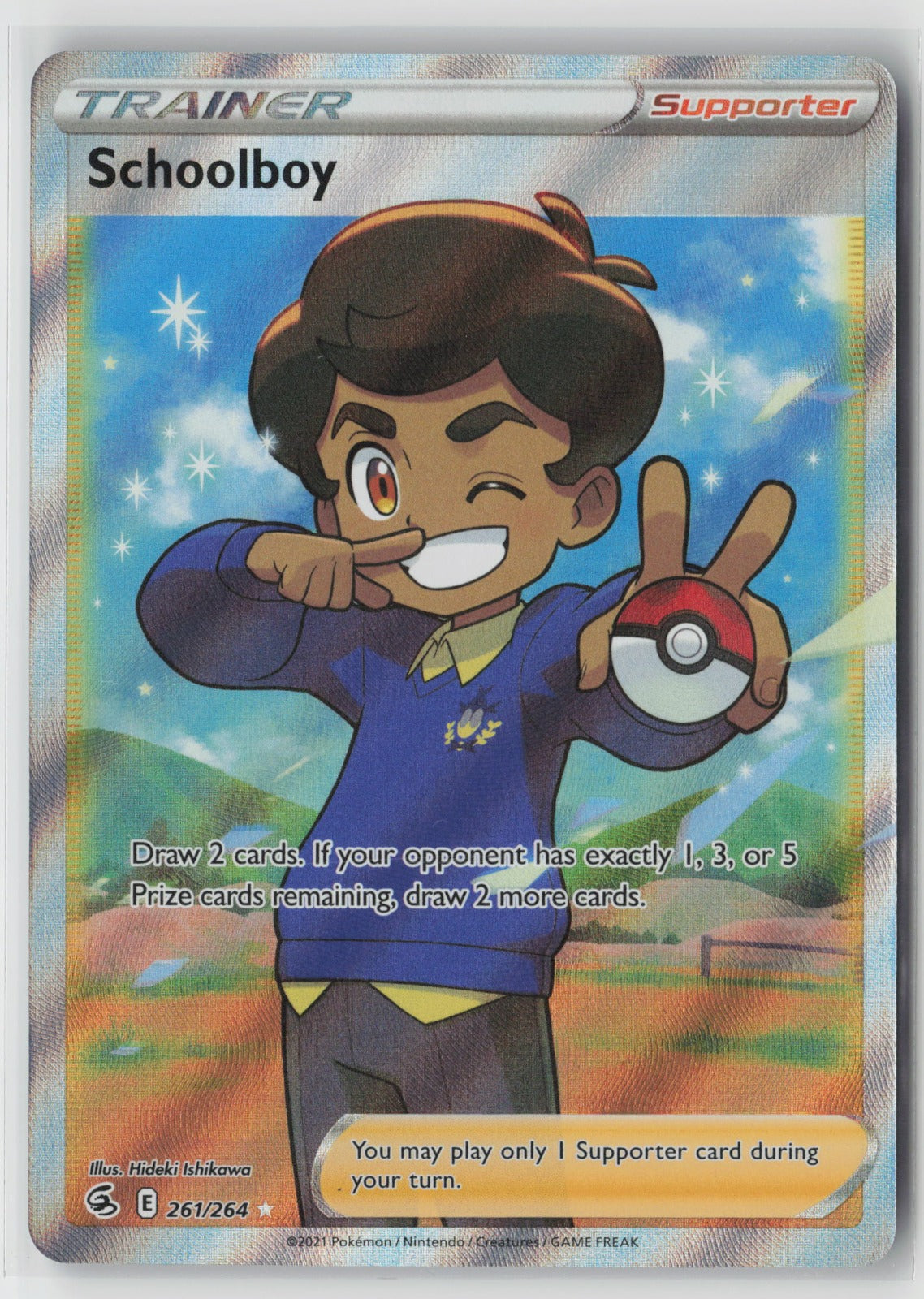 Schoolboy (Full Art) 261/264 SWSH08: Fusion Strike Ultra Rare Holo