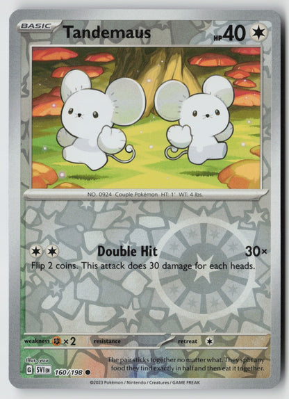 Tandemaus 160/198 SV01: Scarlet & Violet Base Set Common Reverse Holo NM yuu