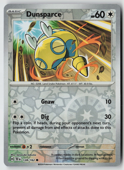 Dunsparce 128/162 SV05: Temporal Forces Common Reverse Holo NM Sanosuke Sakuma
