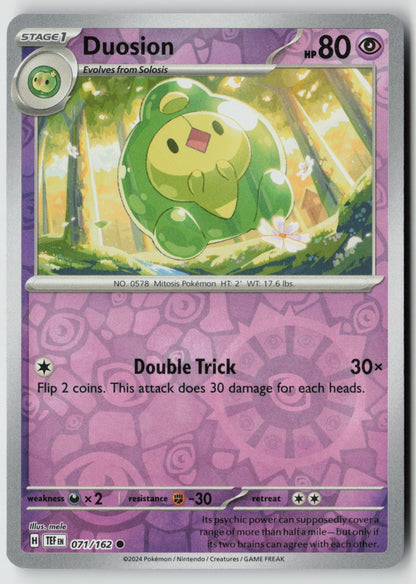 Duosion 071/162 SV05: Temporal Forces Common Reverse Holo NM mele