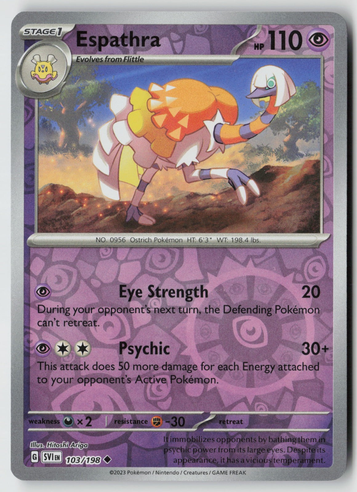Espathra 103/198 SV01: Scarlet & Violet Base Set Uncommon Reverse Holo NM