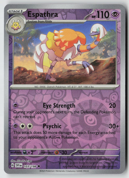 Espathra 103/198 SV01: Scarlet & Violet Base Set Uncommon Reverse Holo NM