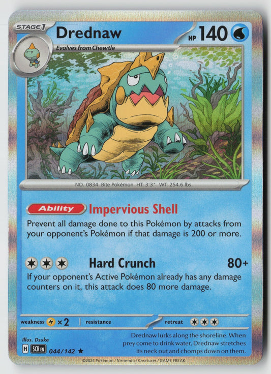 Drednaw 044/142 SV07: Stellar Crown Rare Holo NM Dsuke