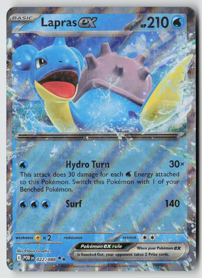 Lapras ex 022/088 ME03: Perfect Order Double Rare Holo NM