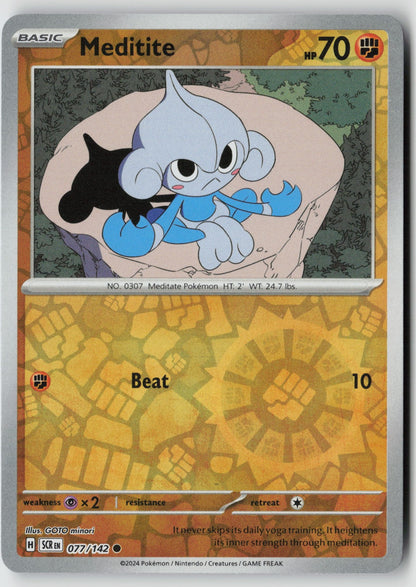 Meditite 077/142 SV07: Stellar Crown Common Reverse Holo NM GOTO minori