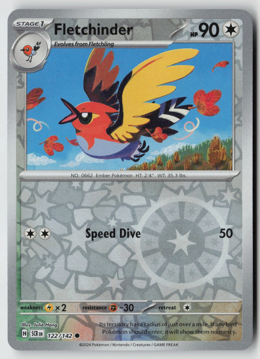 Fletchinder 122/142 SV07: Stellar Crown Common Reverse Holo NM Julie Hang