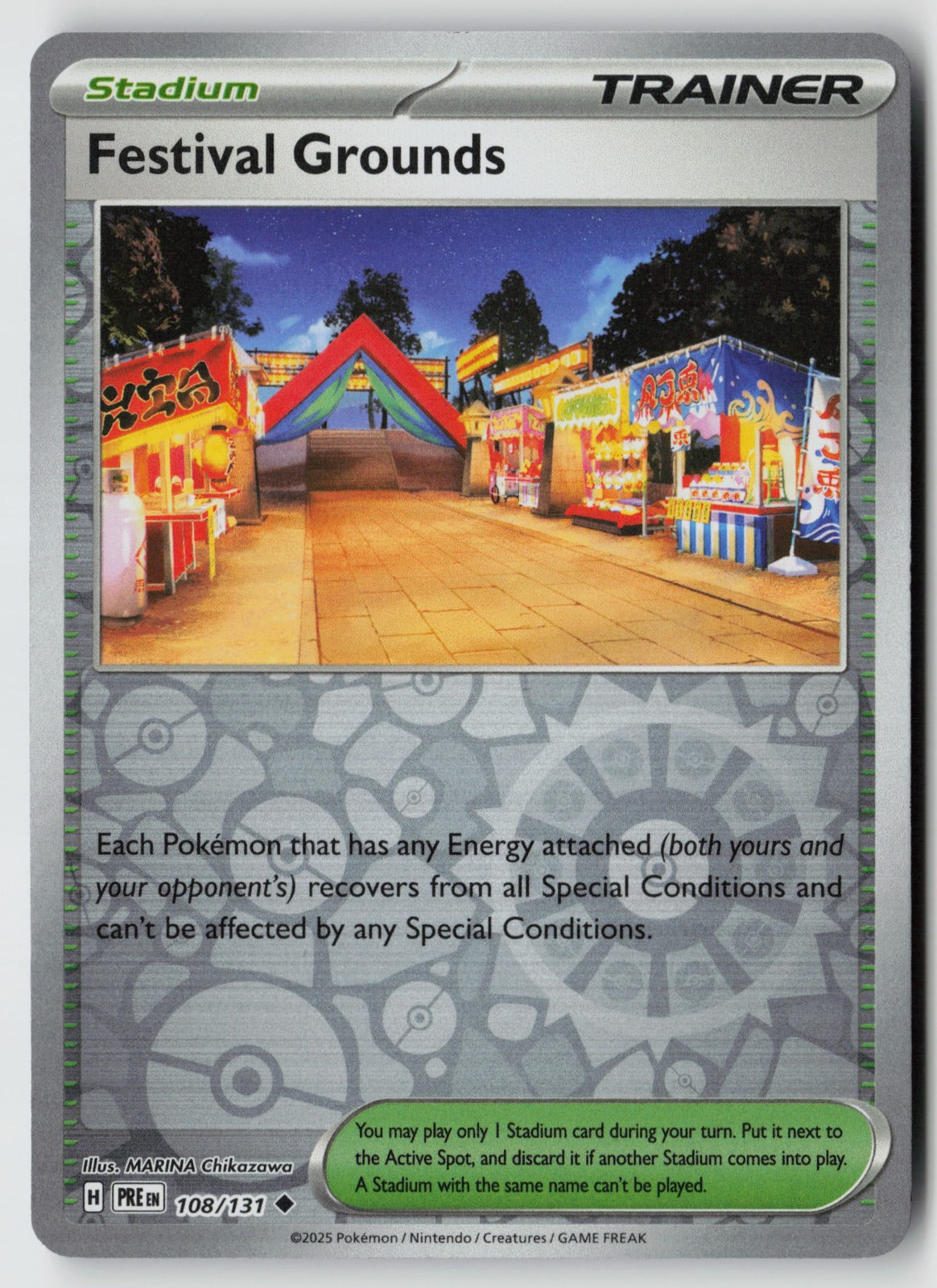 Festival Grounds 108/131 SV: Prismatic Evolutions Uncommon Reverse Holo NM