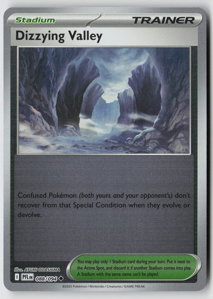 Dizzying Valley 088/094 ME02: Phantasmal Flames Uncommon Reverse Holo NM