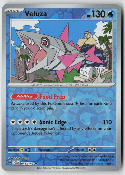 Veluza 045/142 SV07: Stellar Crown Uncommon Reverse Holo NM GOTO minori