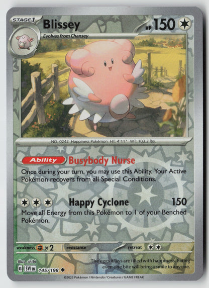 Blissey 145/198 SV01: Scarlet & Violet Base Set Uncommon Reverse Holo NM chibi