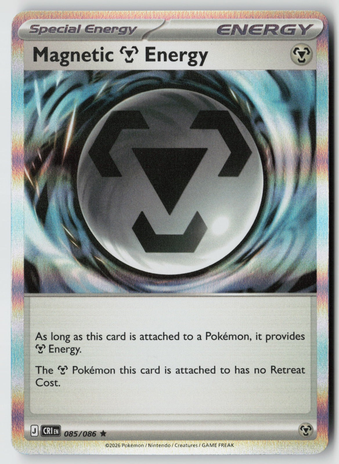 Magnetic Metal Energy 085/086 ME04: Chaos Rising Rare Holo NM
