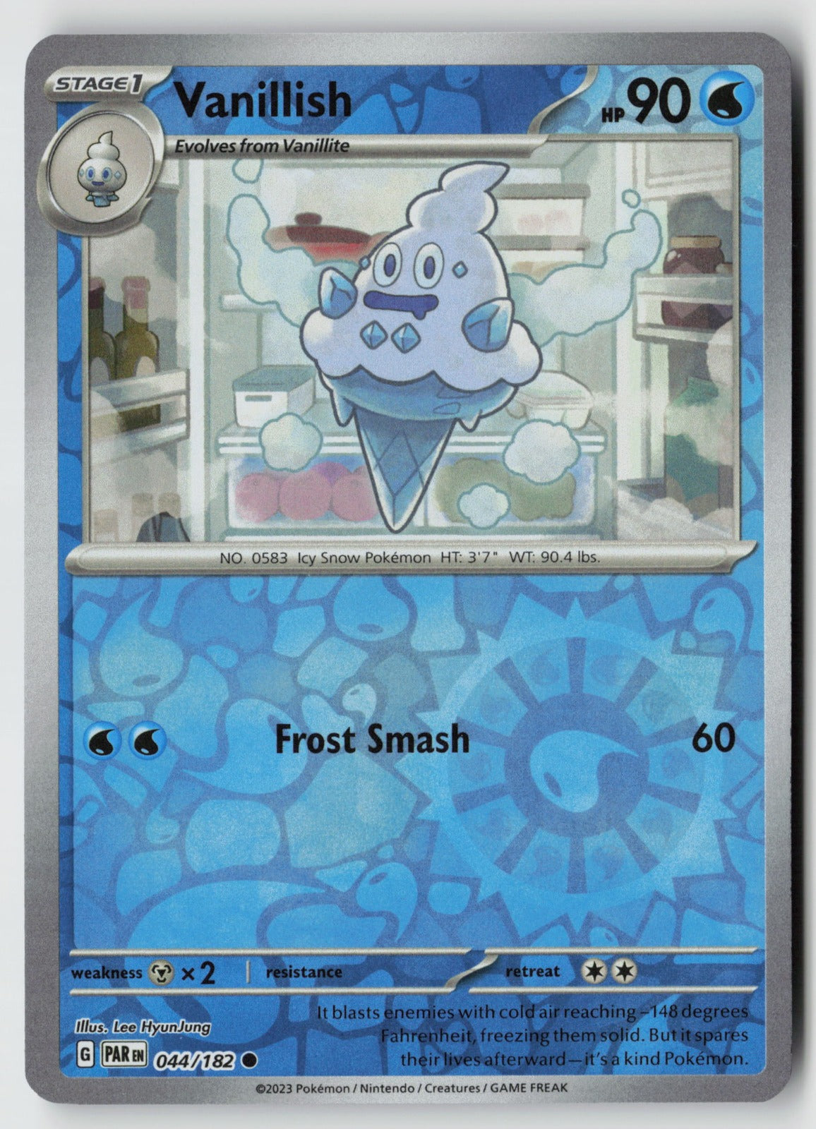 Vanillish 044/182 SV04: Paradox Rift Common Reverse Holo NM Lee HyunJung