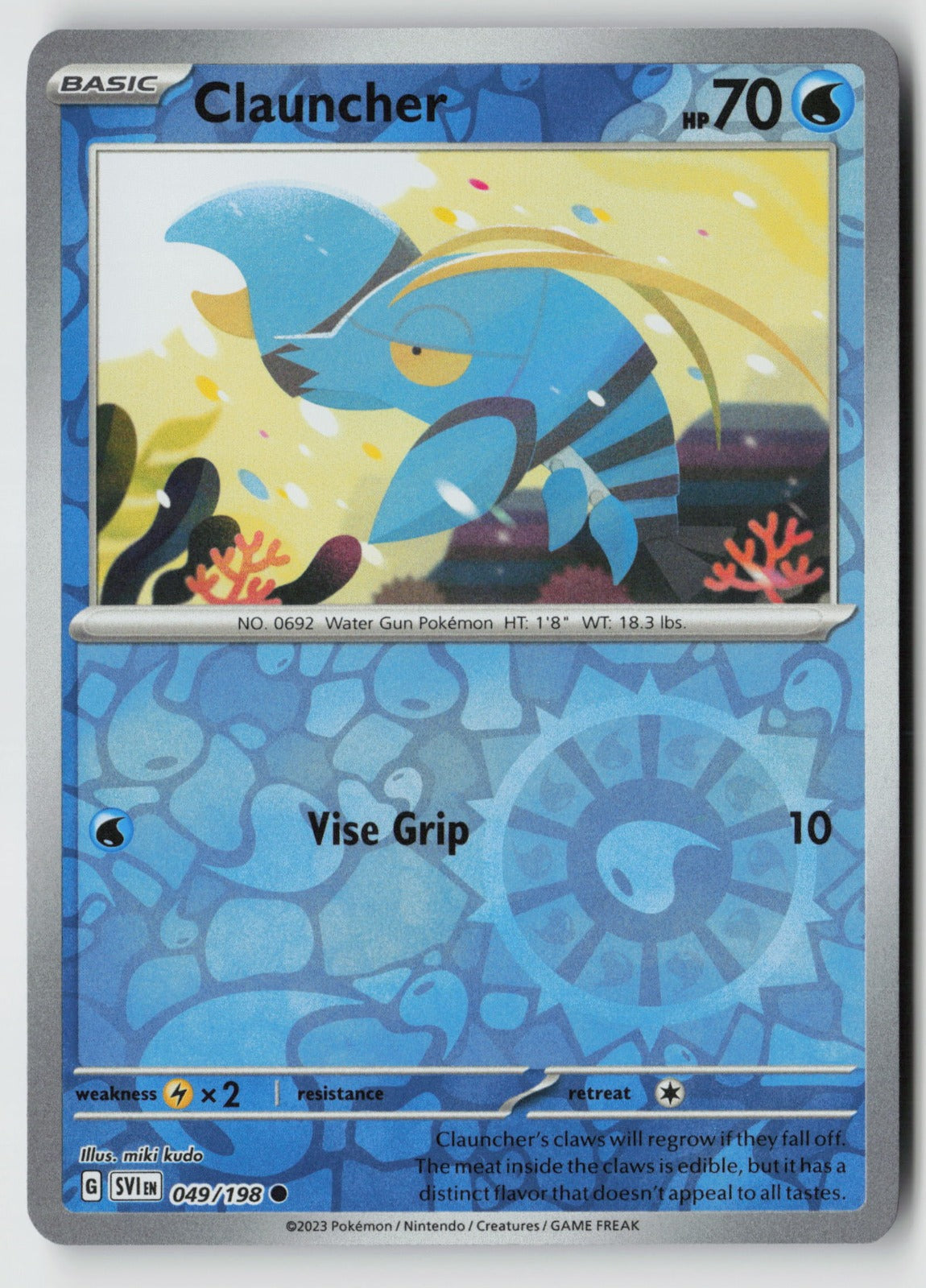 Clauncher 049/198 SV01: Scarlet & Violet Base Set Common Reverse Holo NM