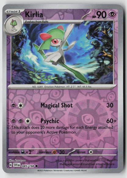Kirlia 028/091 SV: Paldean Fates Uncommon Reverse Holo NM kawayoo