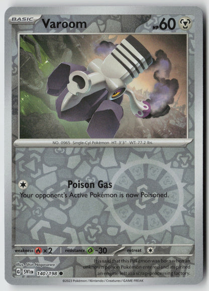 Varoom 140/198 SV01: Scarlet & Violet Base Set Common Reverse Holo NM