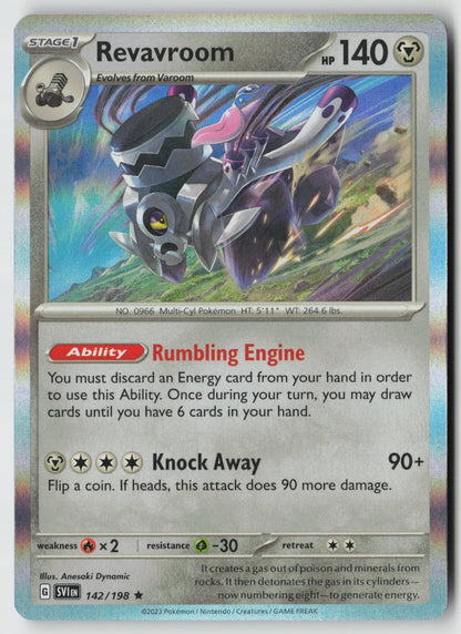 Revavroom 142/198 SV01: Scarlet & Violet Base Set Rare Holo NM Anesaki Dynamic