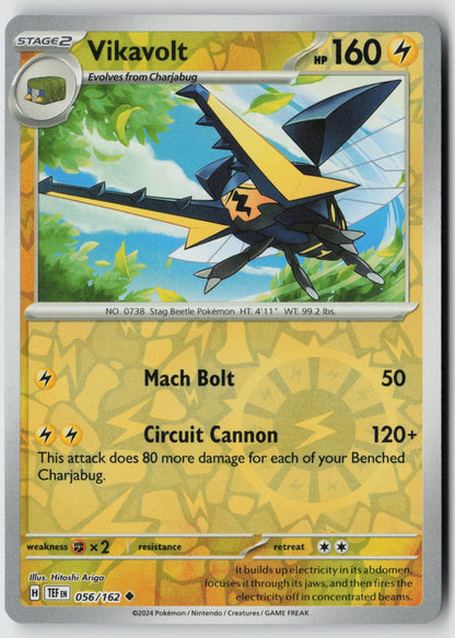 Vikavolt 056/162 SV05: Temporal Forces Uncommon Reverse Holo NM Hitoshi Ariga