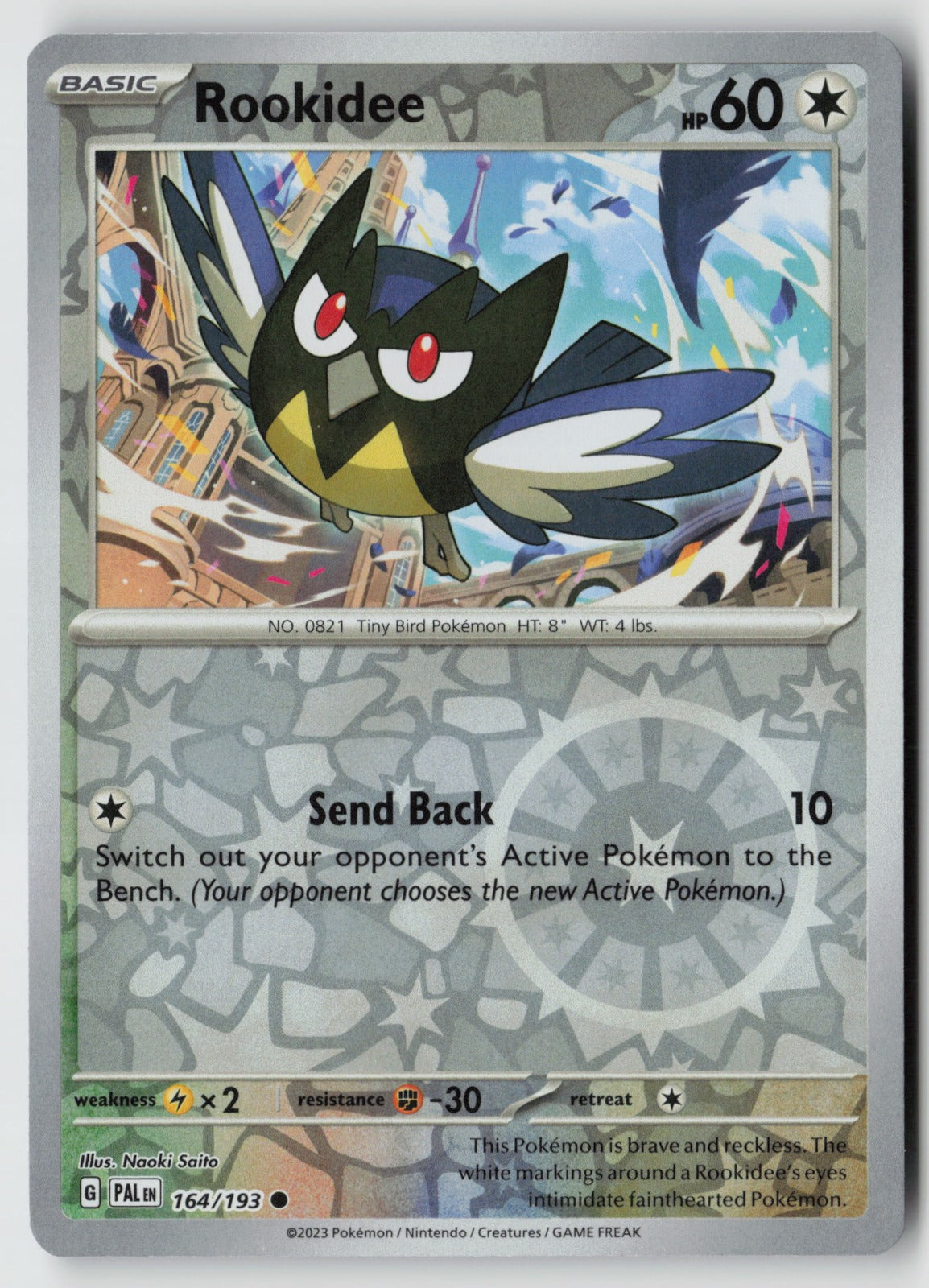Rookidee 164/193 SV02: Paldea Evolved Common Reverse Holo NM Naoki Saito