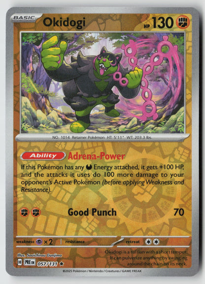 Okidogi 057/131 SV: Prismatic Evolutions Rare Reverse Holo NM Souichirou Gunjima
