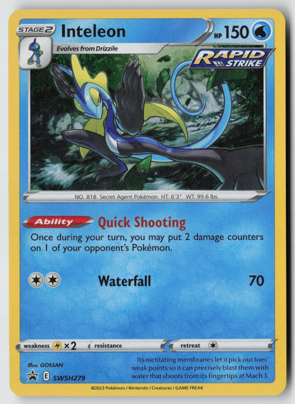 Inteleon SWSH279 SWSH: Sword & Shield Promo Cards Promo Holo NM GOSSAN