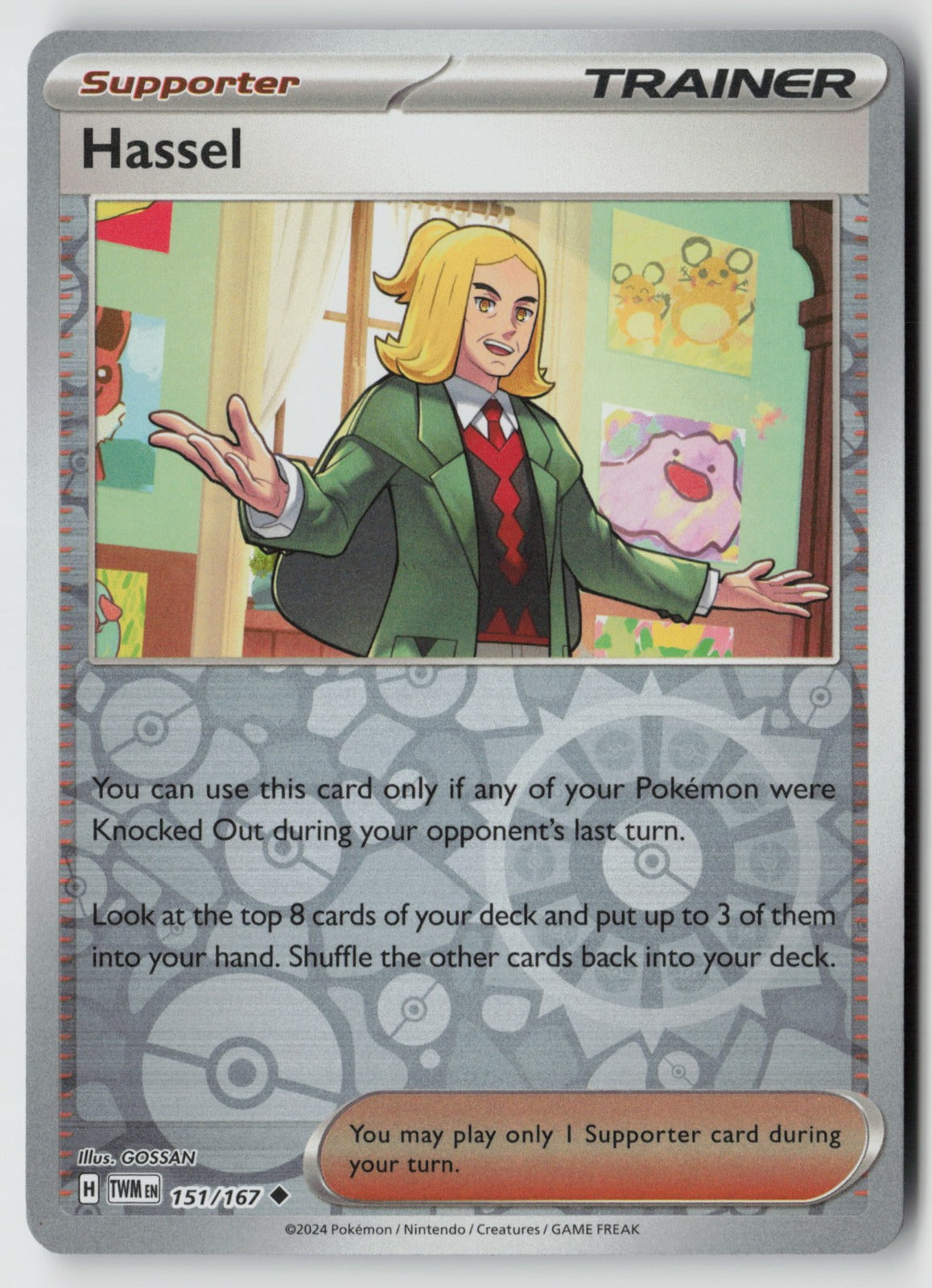 Hassel 151/167 SV06: Twilight Masquerade Uncommon Reverse Holo NM GOSSAN