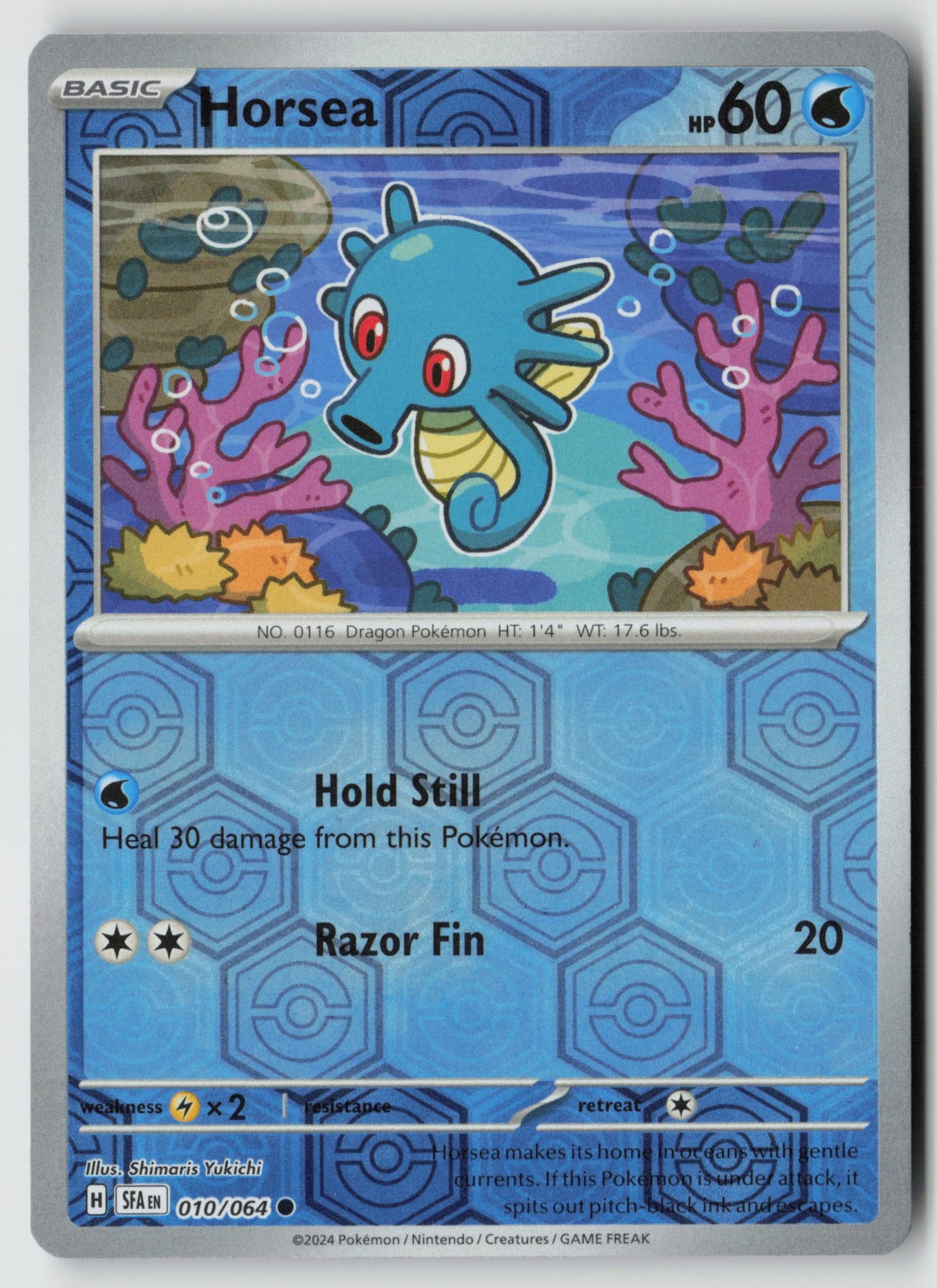 Horsea 010/064 SV: Shrouded Fable Common Reverse Holo NM Shimaris Yukichi