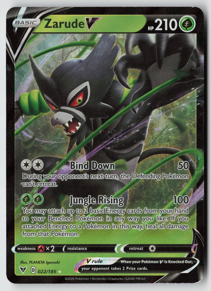 Zarude V 022/185 SWSH04: Vivid Voltage Ultra Rare Holo NM PLANETA Igarashi