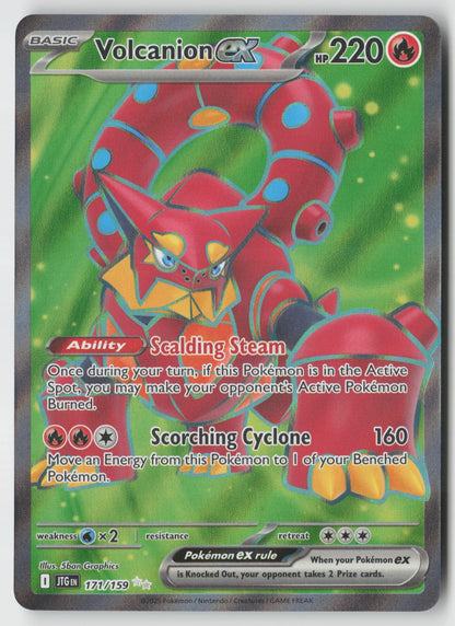 Volcanion ex 171/159 SV09: Journey Together Ultra Rare Holo NM 5ban Graphics