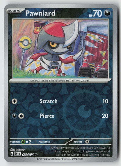 Pawniard 132/198 SV01: Scarlet & Violet Base Set Common Reverse Holo NM