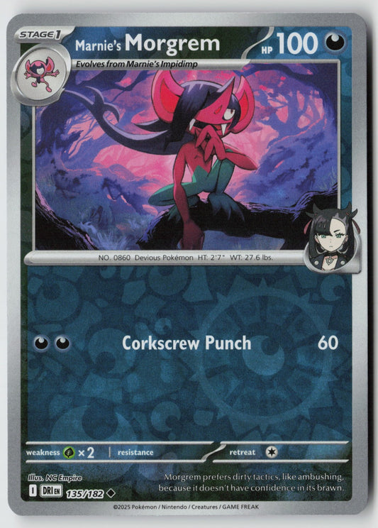 Marnie's Morgrem 135/182 SV10: Destined Rivals Uncommon Reverse Holo NM akagi