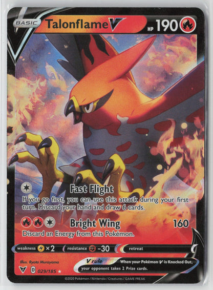 Talonflame V 029/185 SWSH04: Vivid Voltage Ultra Rare Holo NM Ryota Murayama