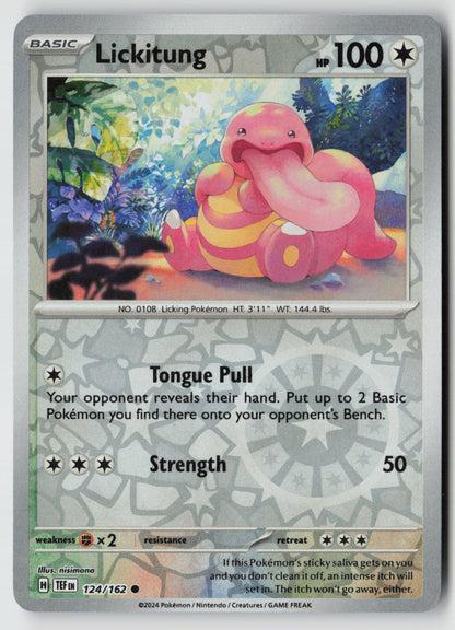Lickitung 124/162 SV05: Temporal Forces Common Reverse Holo NM nisimono