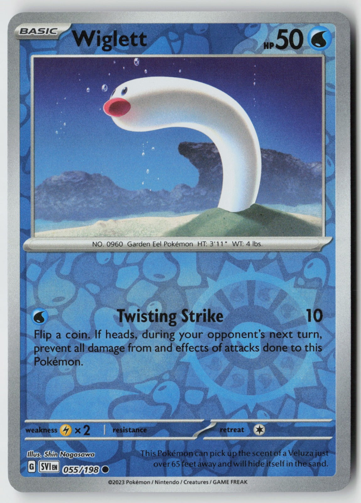Wiglett 055/198 SV01: Scarlet & Violet Base Set Common Reverse Holo NM Misa Tsut